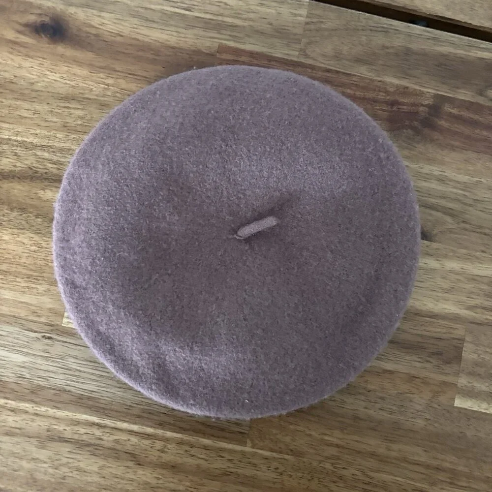 Rylee + Cru‎ 100% Wool Beret Little Girl Size Small Medium Minimalist Neutrals